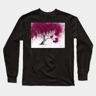 Magenta Kissing Tree Long Sleeve T-Shirt